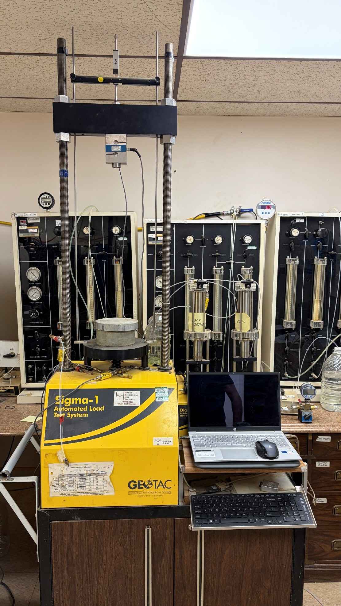 Geotechnical engineers collaborating on a project